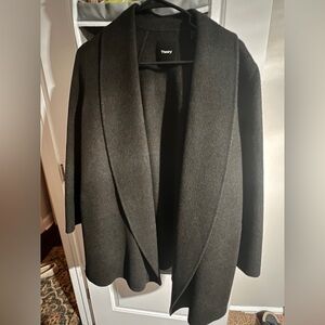 Theory Sileena Shawl Clairene Jacket in Double-Face Wool-Cashmere